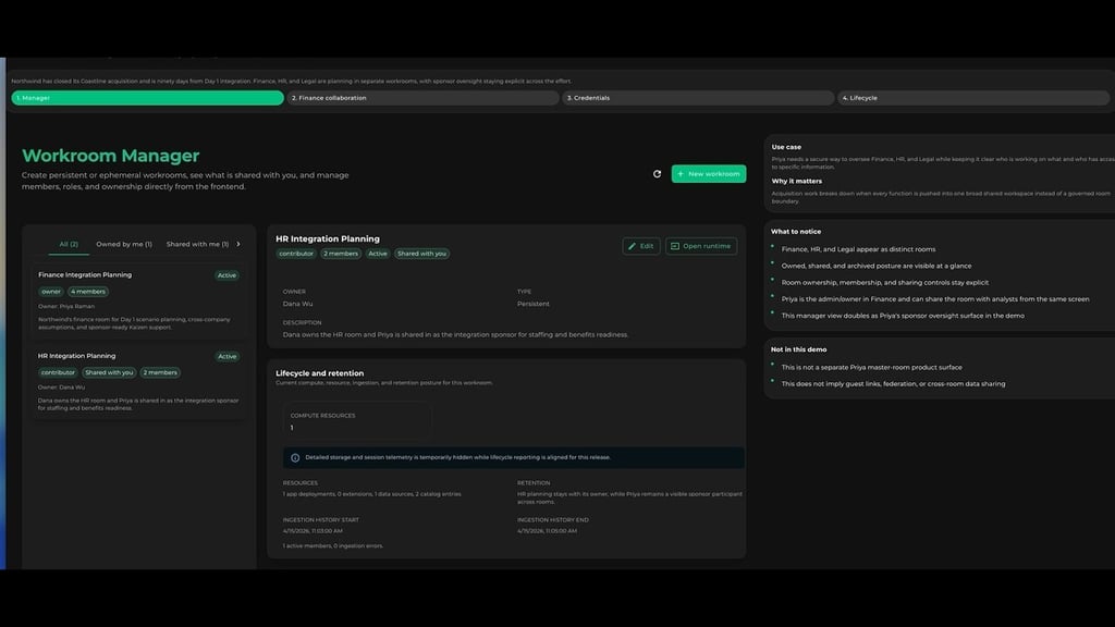 Kamiwaza Workrooms: Secure AI Collaboration With Access Control