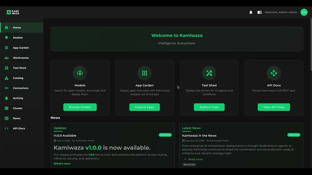 Federated AI Inference Across Two Sites: Kamiwaza Inference Mesh Demo
