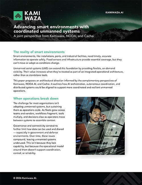 Advancing smart environments with coordinated unmanned systems