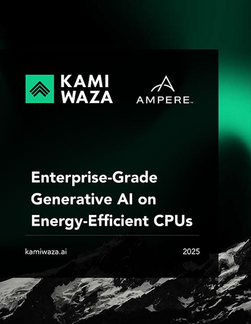 Enterprise Generative AI on Energy-Efficient CPUs (Kamiwaza + Ampere)